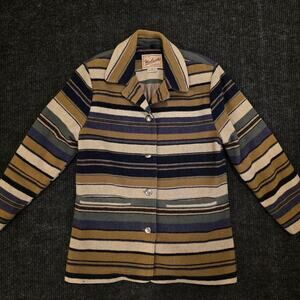 Vintage 80s Woolrich button down over coat. Womans size M